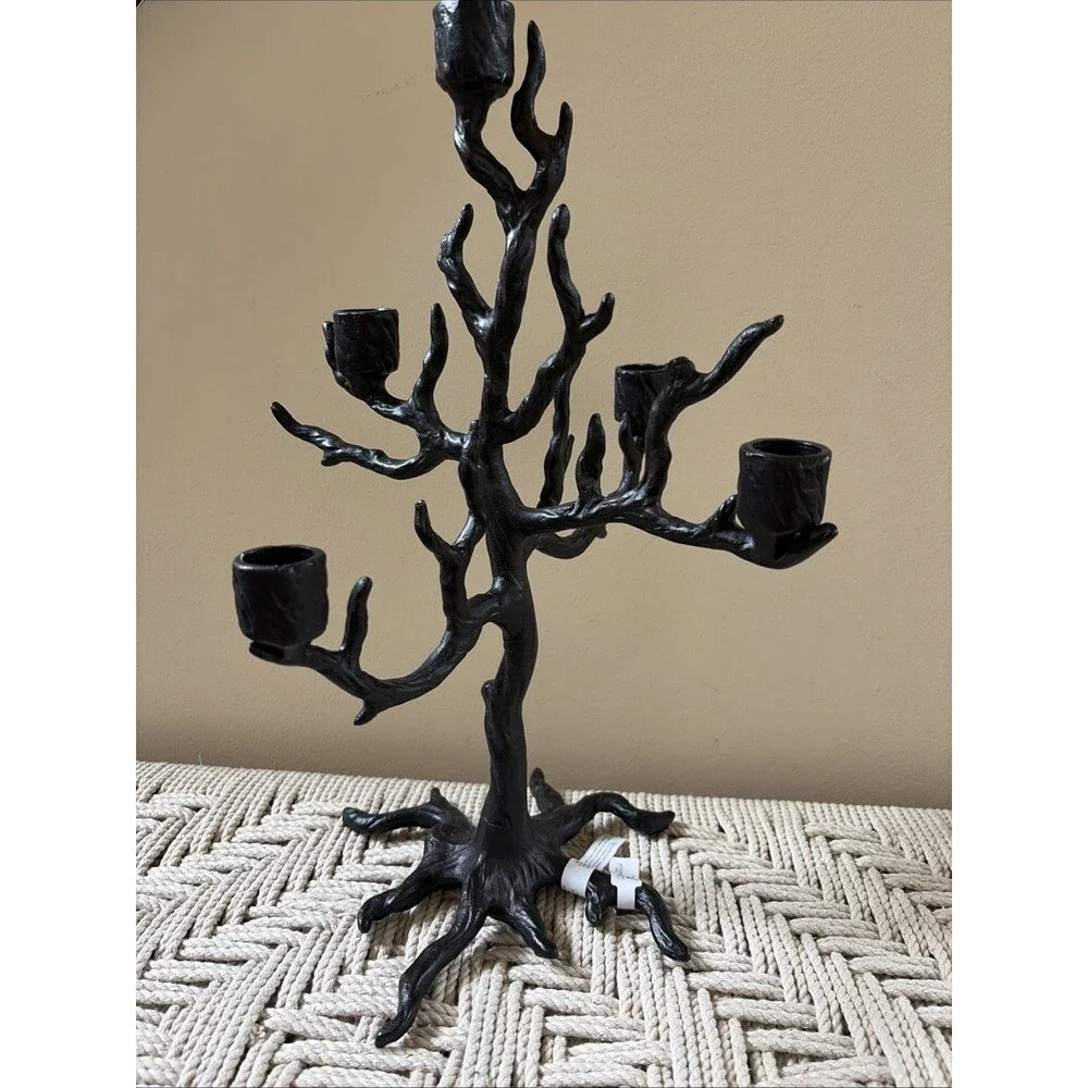 Pottery Barn Haunted Tree Candelabra 13